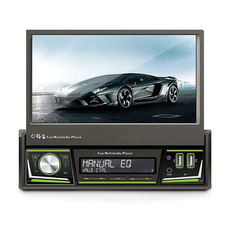 

Ihuella Vintage Smart Used 1 din Telescopic Android 407 Car Radio Mp5 Frame Player Carplay Bluetooth 7 inch
