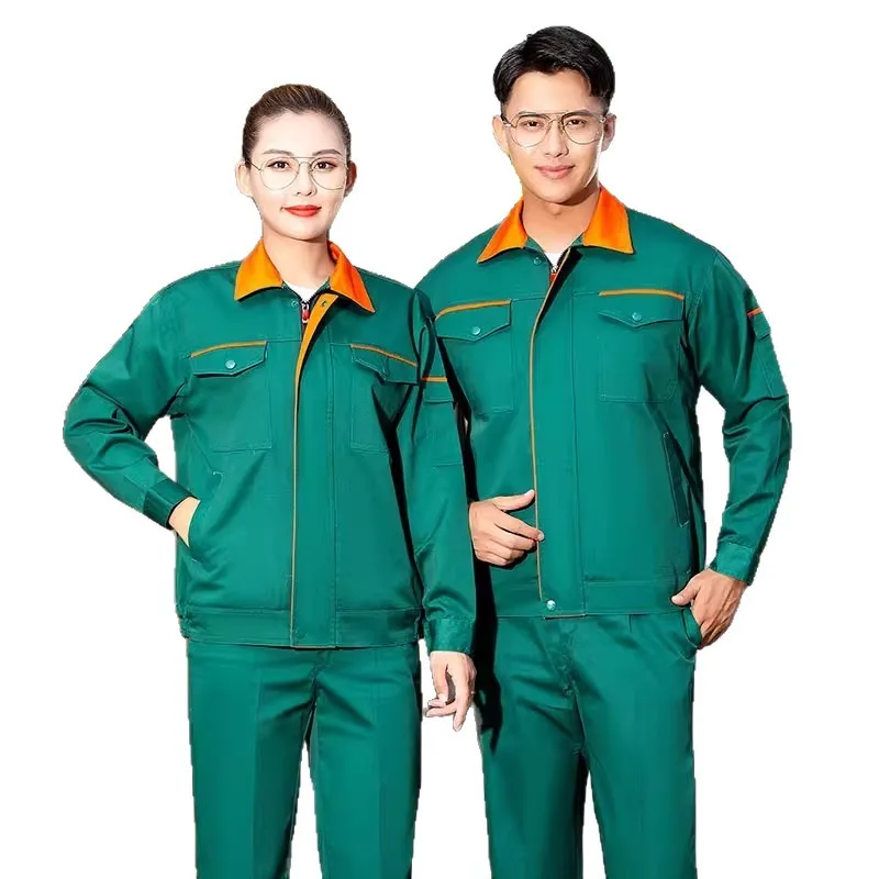Men’s Green Workwear for Landscaping, Sanitation, and Workshop Use – Durable, Wear-Resistant Protective Uniforms
