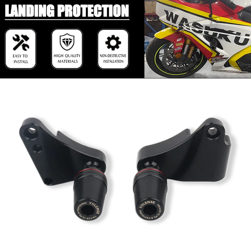 

For GSXR1000 GSX-R1000 GSXR GSX-R 1000 2017-2023 Motorcycle Falling Protection Frame Slider Fairing Guard Crash Pad Protector