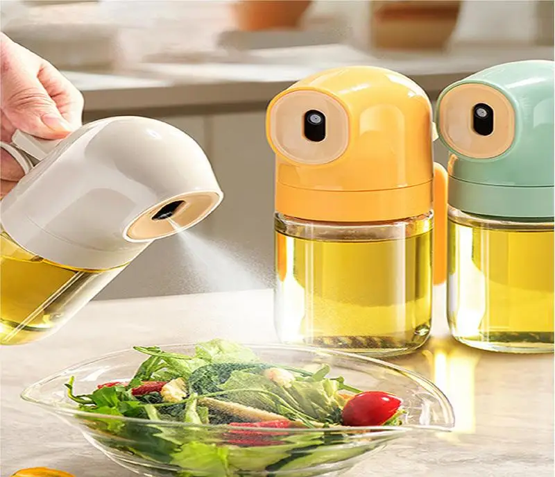 Oil Spray Bottle For Cooking Kitchen Olive Oil Sprayer For Camping BBQ Baking Vinegar Soy Sauce 250ml Oil Mister Dispenser Spray