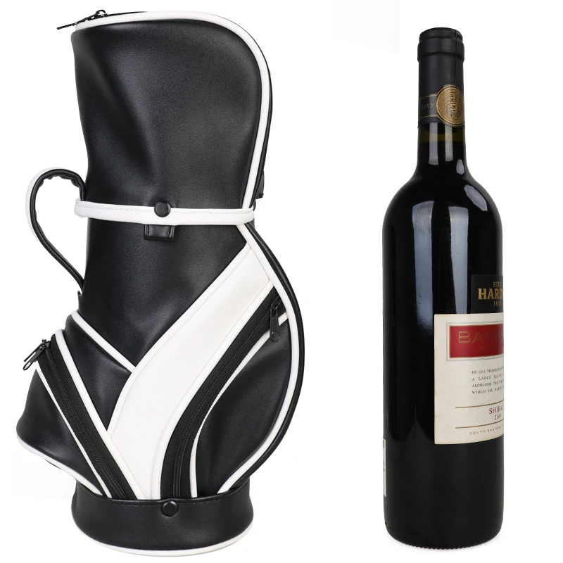 Golf Bag Mini Red Wine Storage Bag Waterproof and Wear-resistant Pu Golf Bag Gift for Golfer