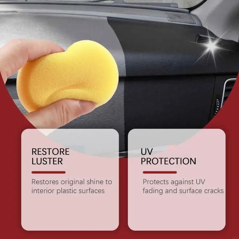 Multipurpose Car Interior Cleaning And Polishing Cream Suitable For Plastic & Leather Surfaces With Long Lasting Effects - view 3