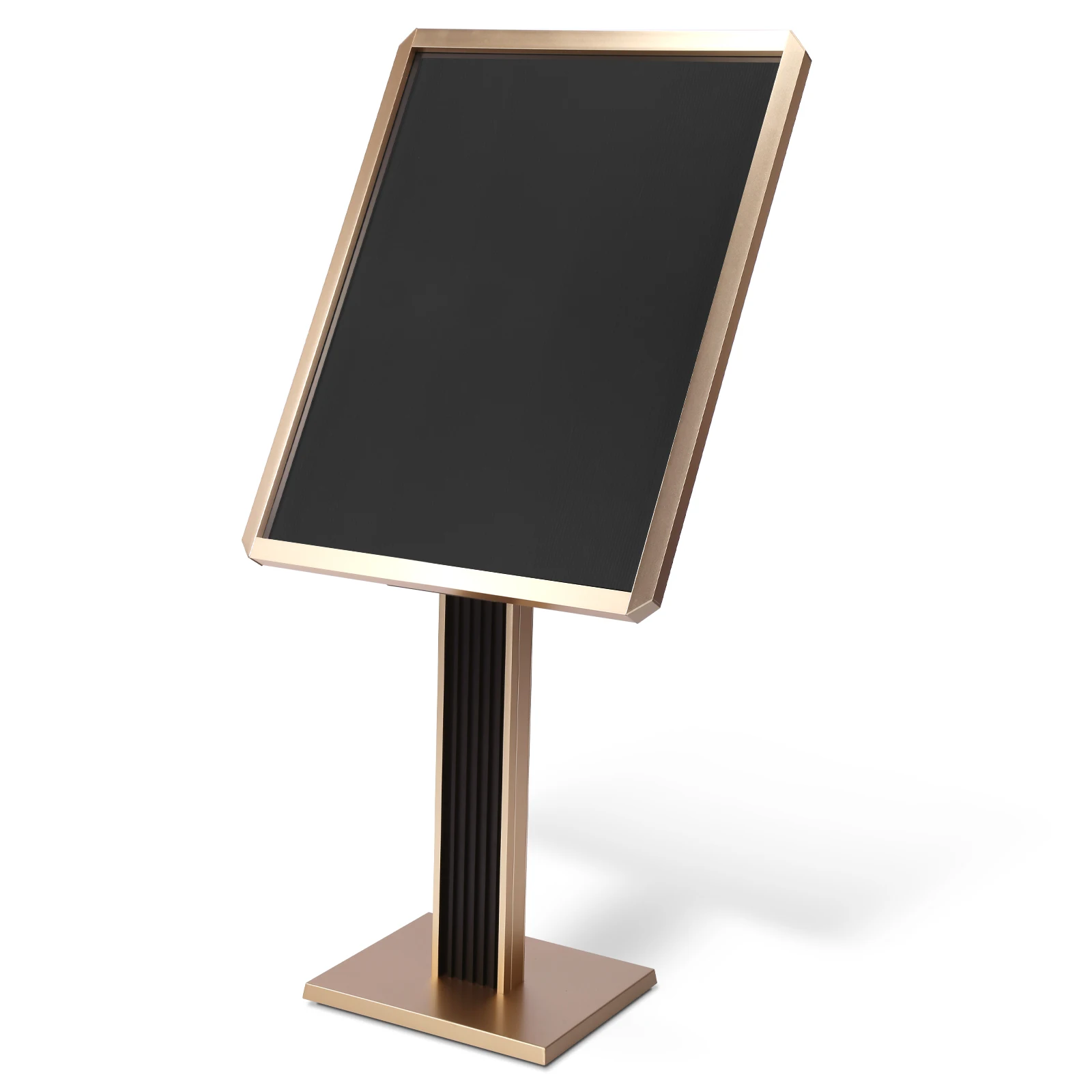

Poster Sign Holder Adjustable Pedestal Floor Signage Standing Holder with Snap-Open Frame Display for Malls Schools Restaurants