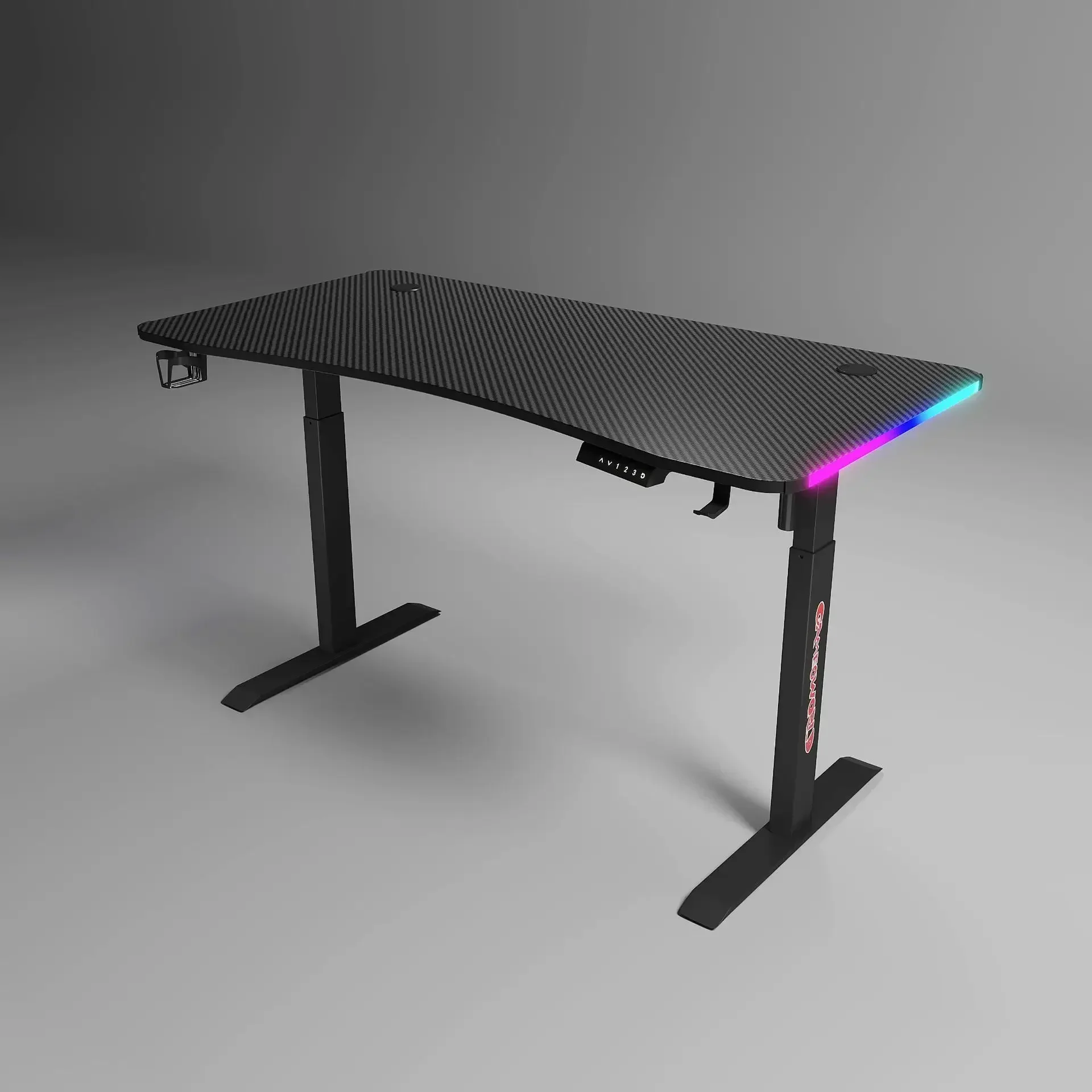 2023 Hot Selling High Quality Motorized Height Adjustable Computer Desk Electric Gaming Table Pc Desk Led