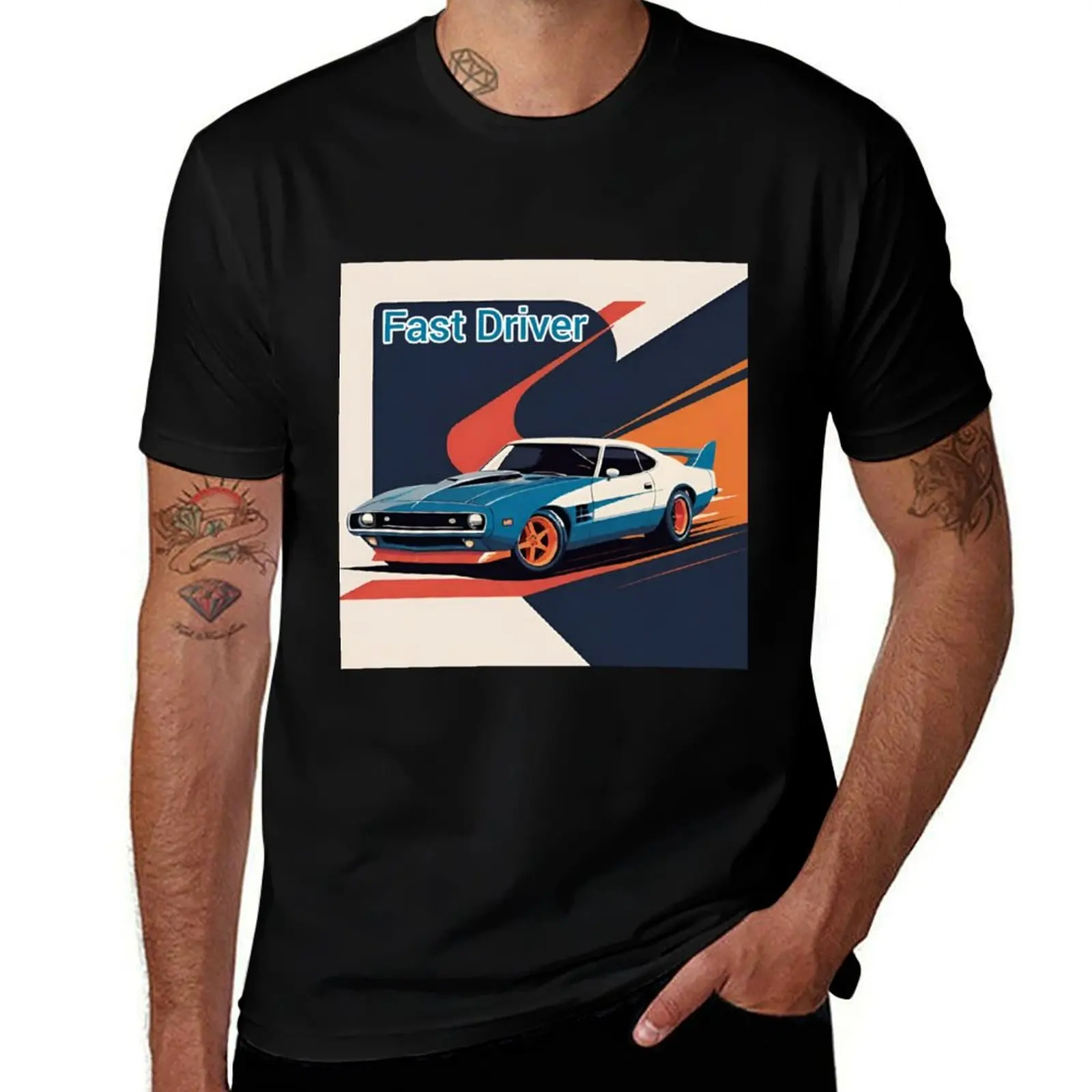 

Fast Driver T-Shirt Big Size Loose Fit Tee Shirt