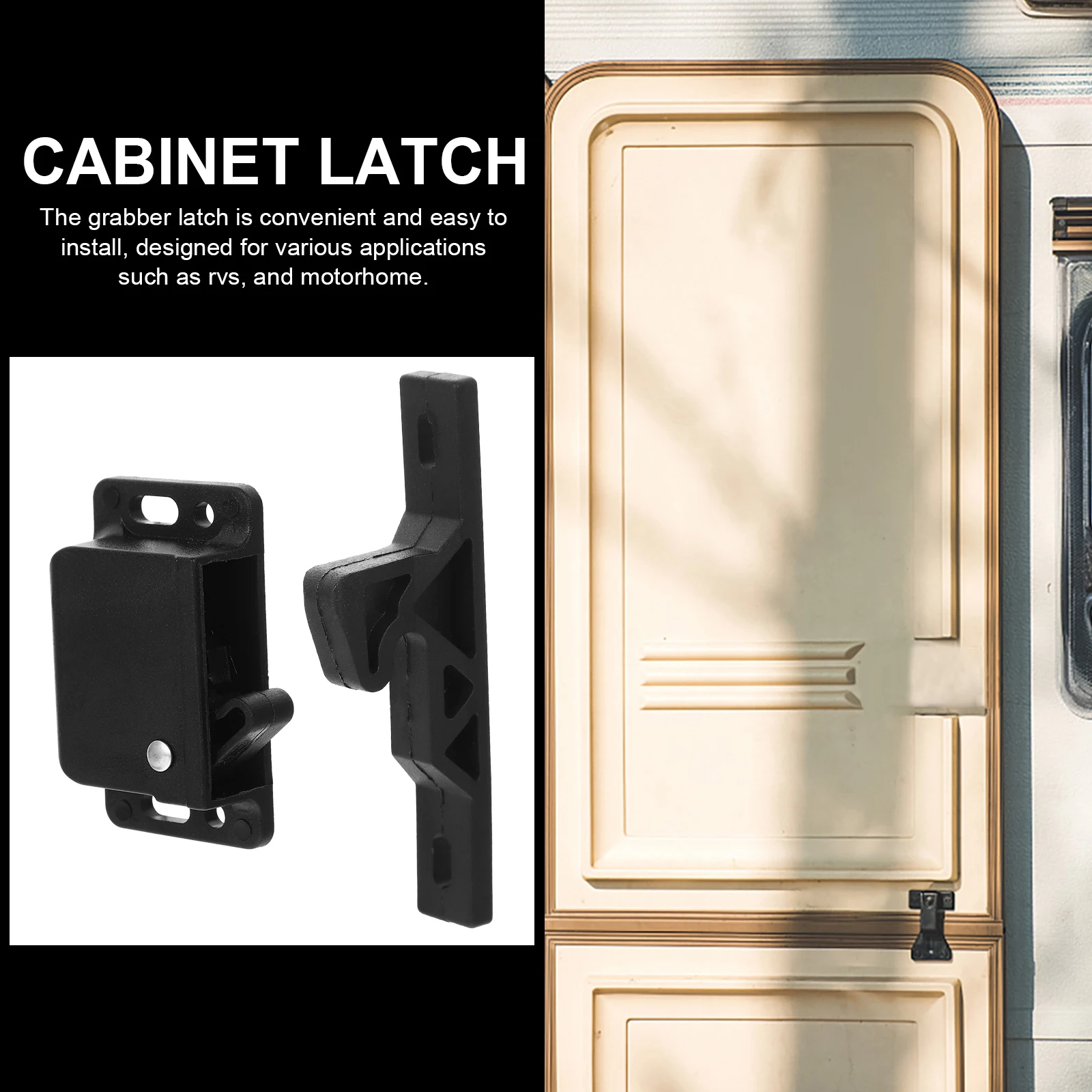 

4 set Replacement Rv Lock Camper Cabinet Door Durable Sturdy Hardware Fast Easy Pull Drawer Latch For Travel Trailer Camper