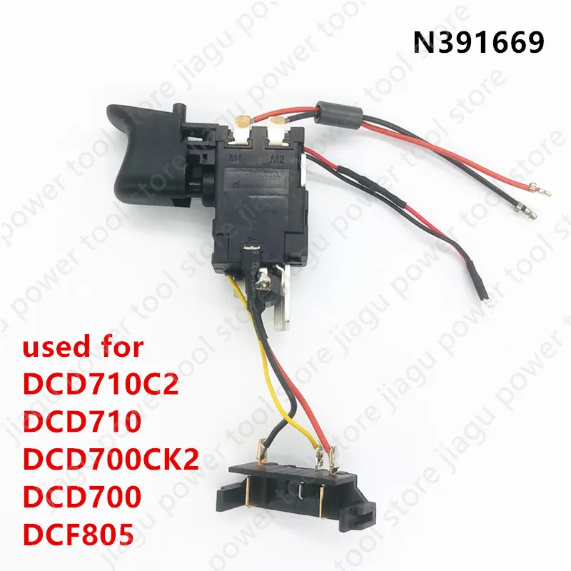 Interruptor para Dewalt Dcd700ck2 Dcd710 Dcf805 Dcd700 Dcd710c2 Peças de Ferramentas Elétricas N391669 N319241
