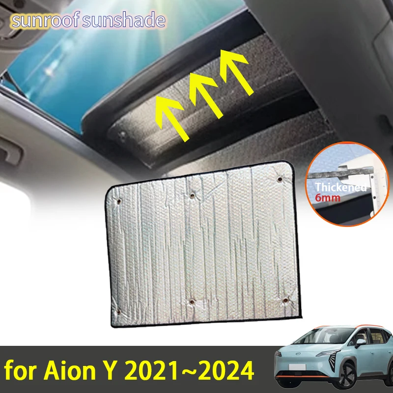 

Sunroof Sunshade for GAC Aion Y 2021 Nio Elaris Leo 2022 2023 2024 Accessories Roof Sunscreen Heat Insulation Windshield Sticker