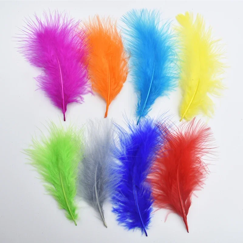 Marabou Turkey Feathers Pheasant Feathers for Crafts White Feathers for Jewelry Making  for Clothes Carnaval Assesoires Plumas