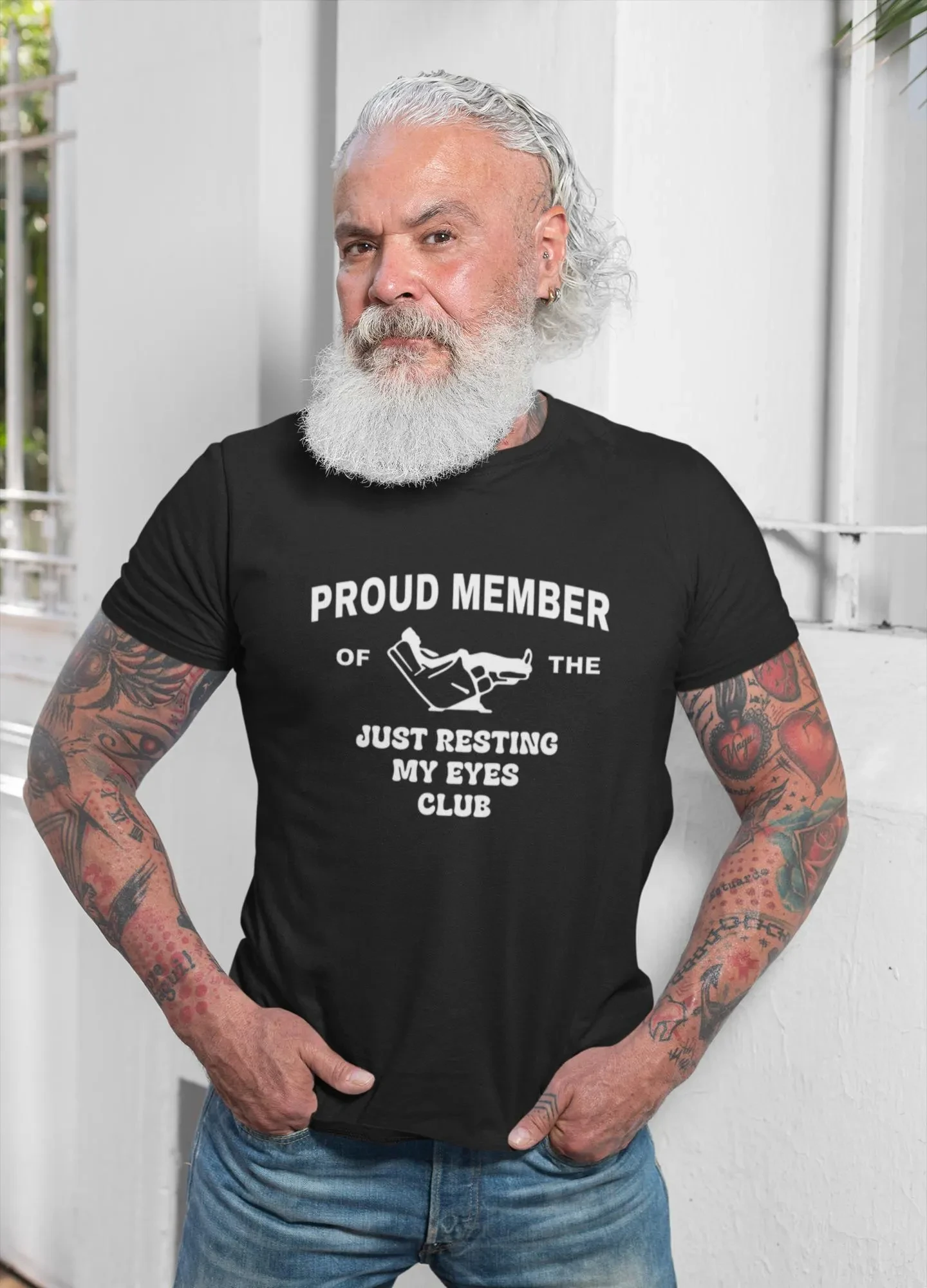 Summer Casual and Funny Dad's Loose and Comfortable T-shirt, A Shirt for Grandpa To Rest, Father's Day Gift