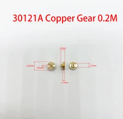 30121A 0.2M Duplicate Gear OD=6.4mm/ 2.8mm Hole 0.98mm Mini Copper Pinion Motor Parts 1 Piece