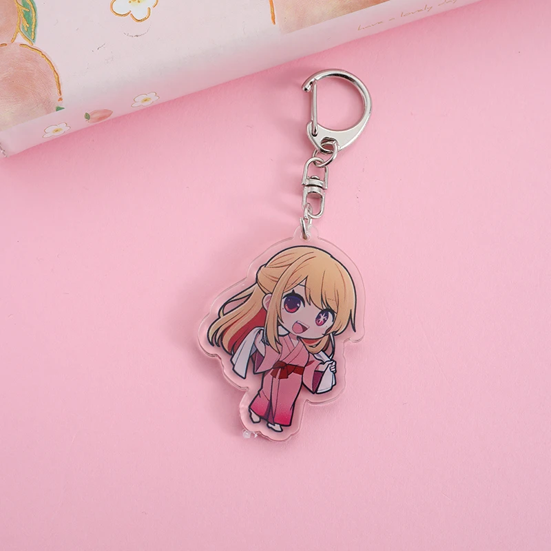 Oshi no Ko IMDb Acrylic Keychain Cartoon Character Ornament Key Bag Pendant Clothing Accessories