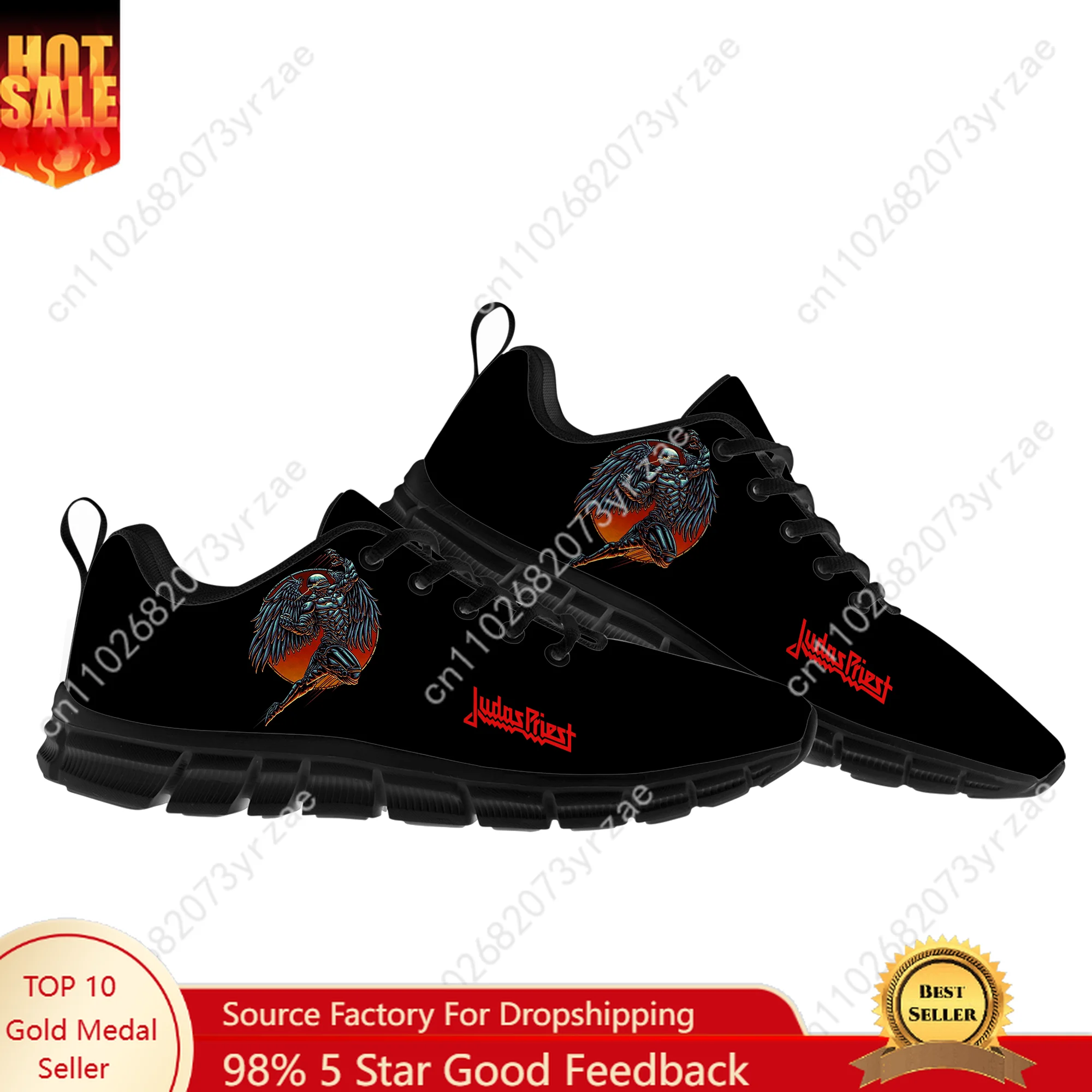 

Judas Priest Sneakers Mens Womens Teenager Breathable Customized Sports Shoes High Quality Personality Casual Custom Made Shoes
