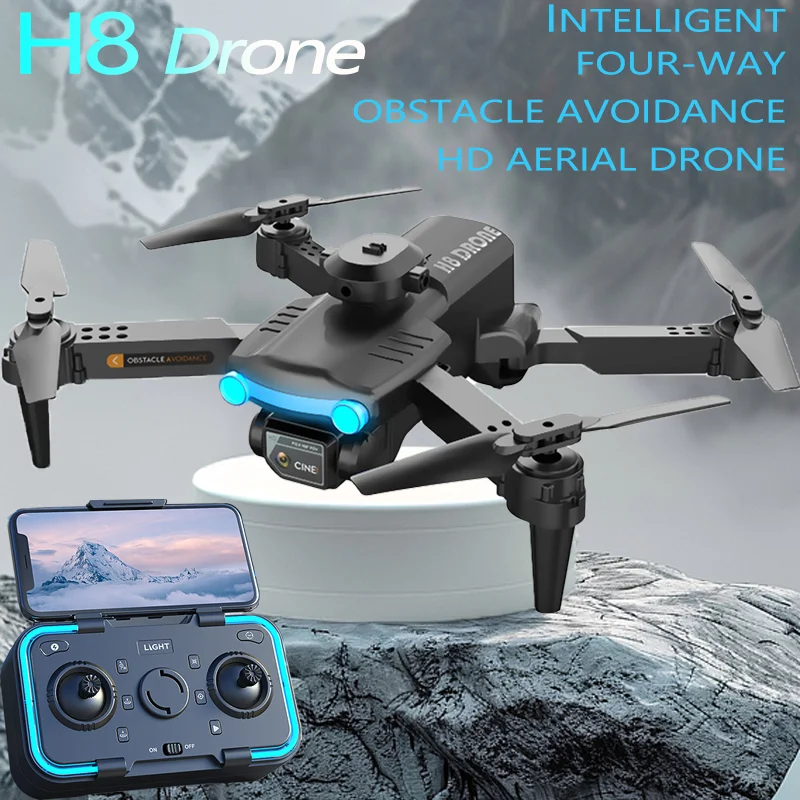 

MHD H8 4K Dual Camera Smart Obstacle Avoidance Drone One Key Takeoff Landing Optical Flow 360 Roll Cool Helicopter RC Quadcopter