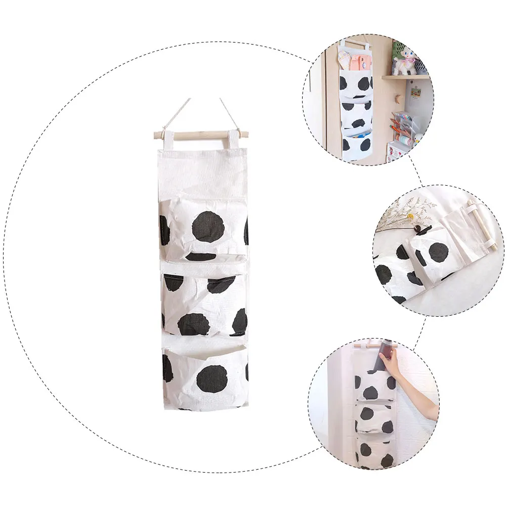 

Non woven Cloth Storage Hanging Bag Wall side Storage Bag Sundry Holder Multi Room Decor Bedside Sofa Chair Armrest