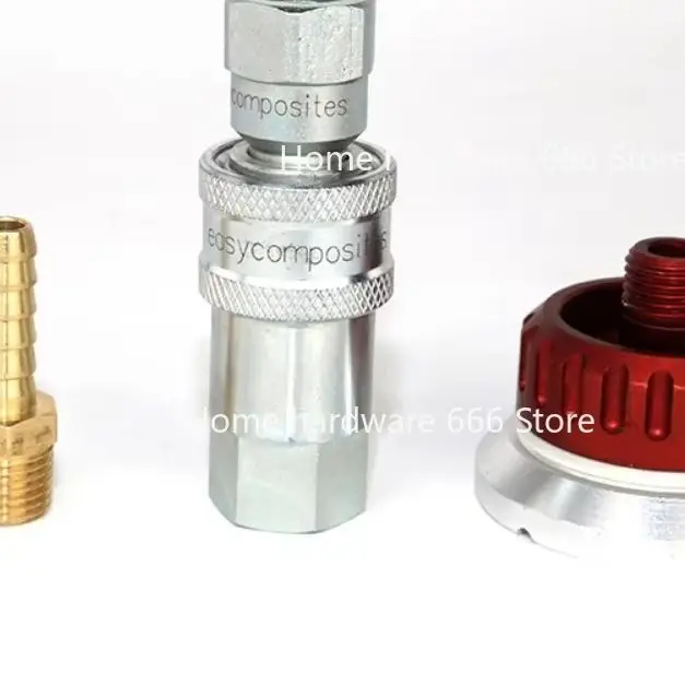 

Apply To Carbon Fiber Resin Injection, Self Sealing Metal Vacuum Valve Nozzle, Reusable Bag Connector, Red Base
