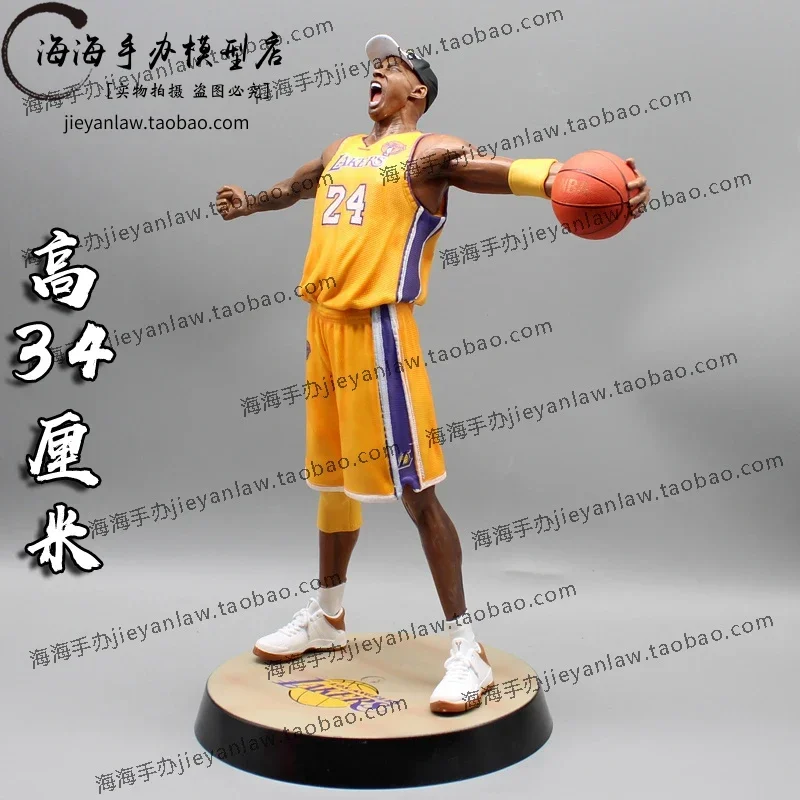 Character 34cm Model Lakers Roaring Post 24 Bryant Basketball Home Decoration Collectible Doll Model Figures Souvenir Toy Gifts