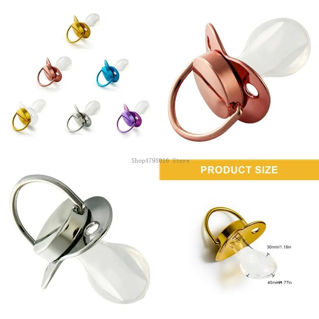 

Silicone Adult Soother Pacifier Ergonomic Design Chewing Toy Soft Dummy Pacifier
