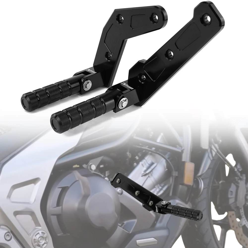

Motorcycle Rider Foot Pegs Footrest Kit Foldable Highway Peg Mounts NC750X / ABS NC750X DCT / ABS 2021-2024 2025 2026 For Honda