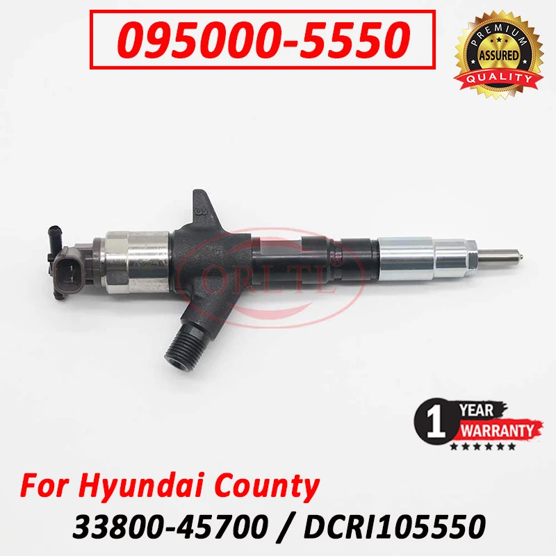 33800-45700 New Injector 095000-5550 Common Rail Nozzle 095000-5550 Diesel DCRI105550 For Hyundai Country Mighty Euro 3 Type