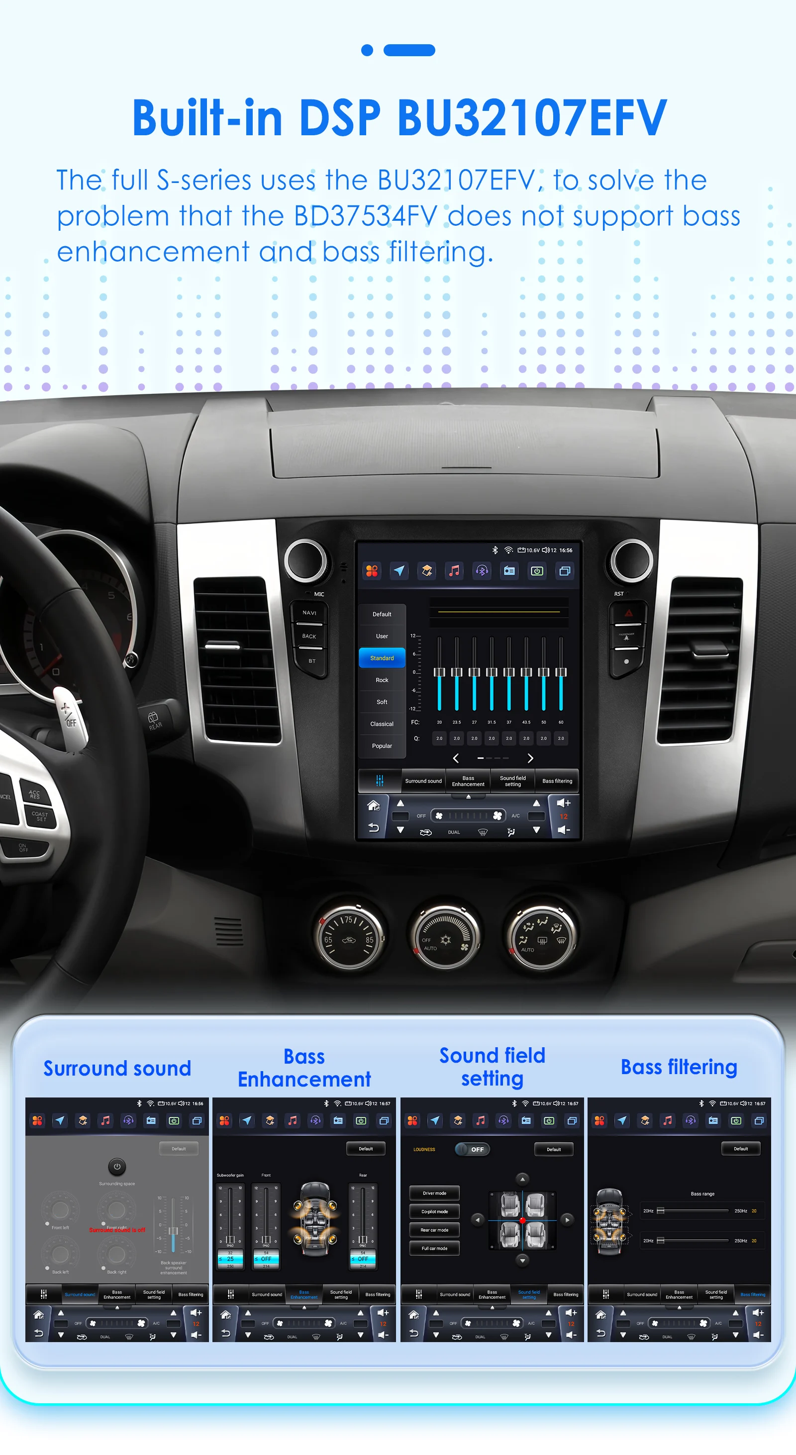 Hizpo Tesla-Style Stereos für Citroen C-Crosser Peugeot 4007 Mitsubishi Outlander XL 2 2005 - 2011 Carplay Android Autoradio – Detail 13