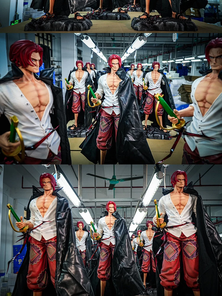 JT Standbeeld Een Stuk Anime Rood Haar Shanks Figuur Collectible Tafel Decor Actie Speelgoed Model Speelbaar Cadeau Uit Japan Fans Geschenken