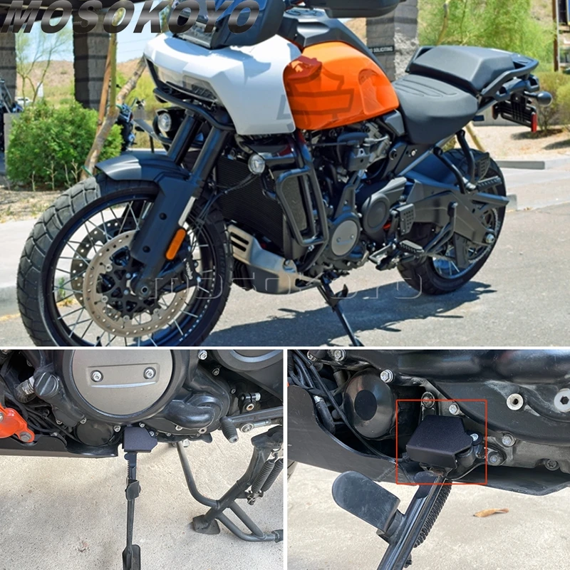 Motorcycle Sidestand Side Stand Switch Protector Guard Cover Cap For Harley Pan America 1250 RA1250 RA1250S 2021-26 Accessories