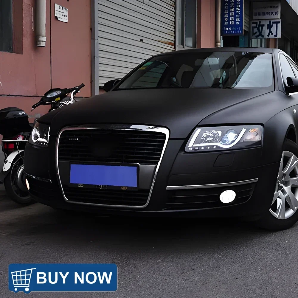 

Для Audi A6 C7 A6L S6 2005-2011 Автомобильные передние фонари в сборе, светодиодное обновление, стиль ангельских глаз, бифокальные линзы, аксессуары для автомобильных фар
