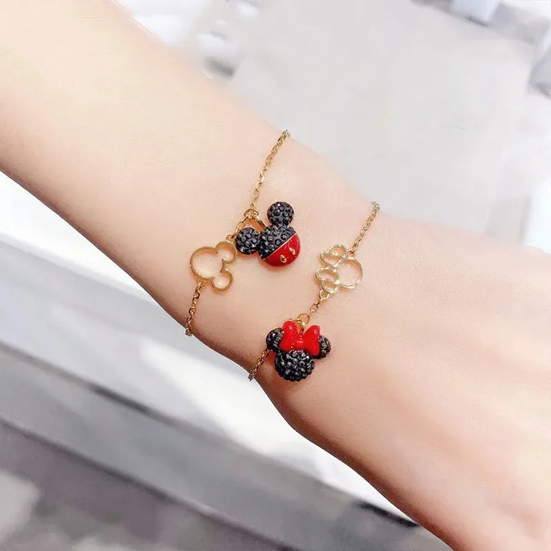 Disney Mickey  Minnie New Style Women's Bracelet Luxury Brand Jewelry High Quality Fashion Trend Bracelet Women's Premium Gift