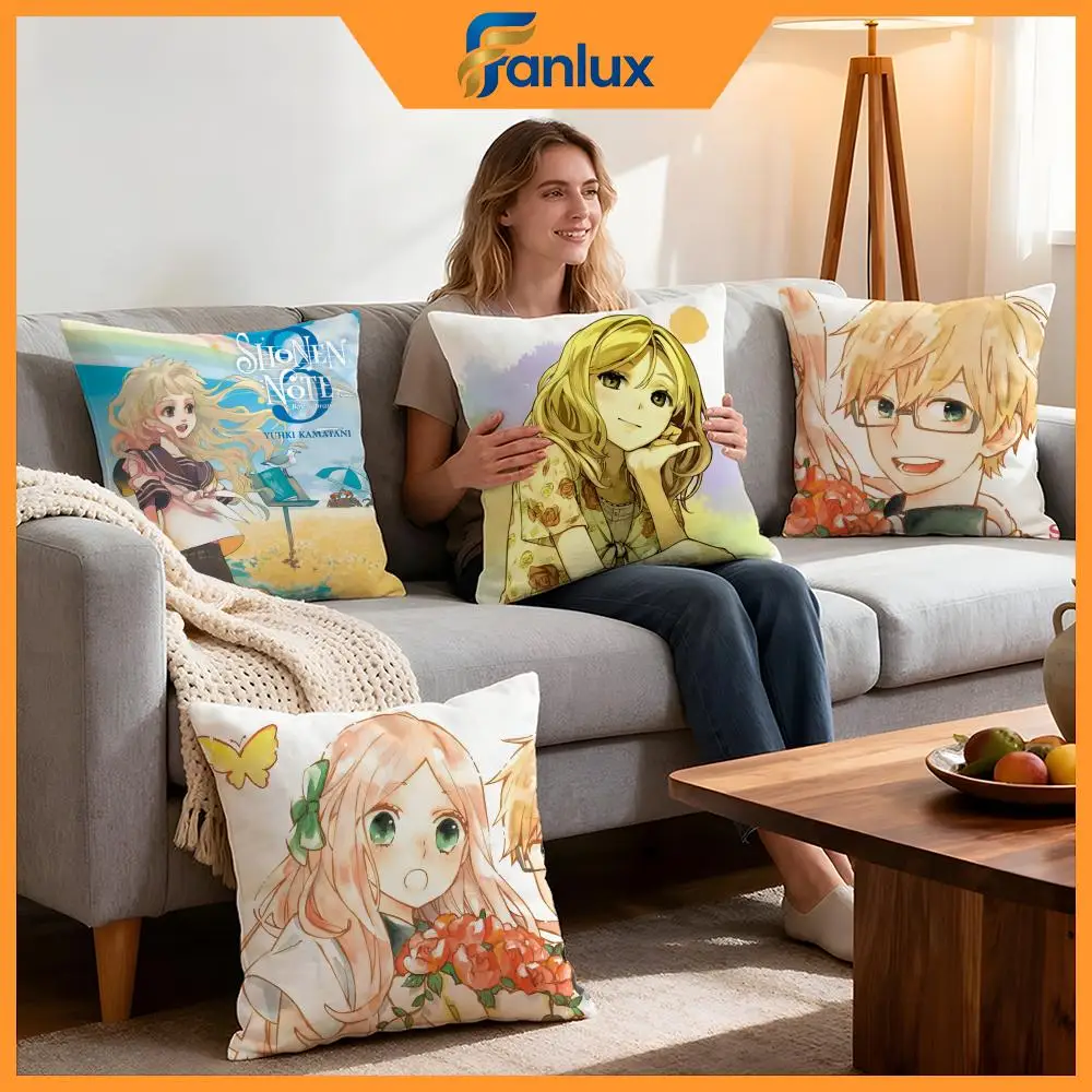 Anime Natsuiro Kiseki Cushion Cover 4Pcs Decorative Covers Soft Cushion Case for Sofa Couch Decor 40x40 45x45 Pillowcases
