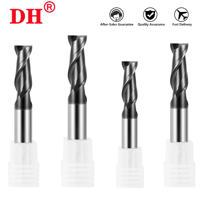 HRC55 milling cutter alloy coating tungsten steel Cnc machining 2-blade end mill wholesale milling cutter kit milling machine