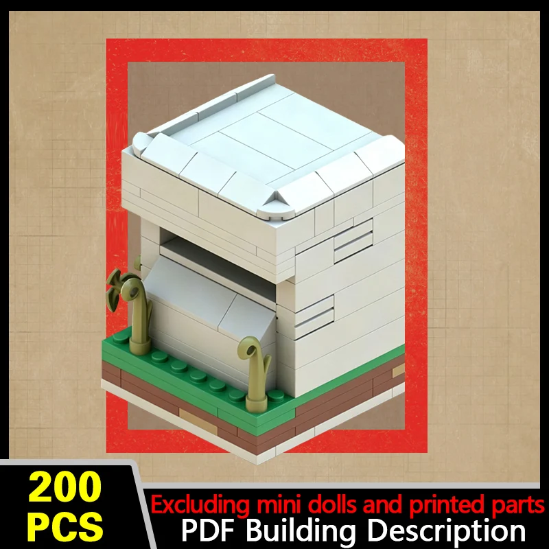 Military Bunker Fortification Model MOC Building Bricks War Equipment Style Modular Technology Gifts Holiday Assemble Toys Suit