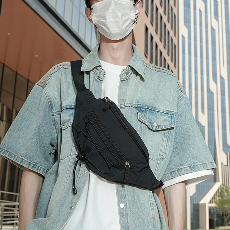 Casual Men Waist Bag Handbag Street Hip hop Waist pack And Phone Pack Unisex Movement Crossbody Chest Bag Fashion Trend Belt Bag