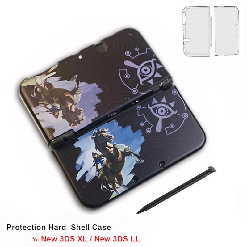 Anime Cartoon Protective Hard Shell Console NEW 3DS XL/LL Host Game Protective Cover Case Part Casing Game Accessory w/ Stylus