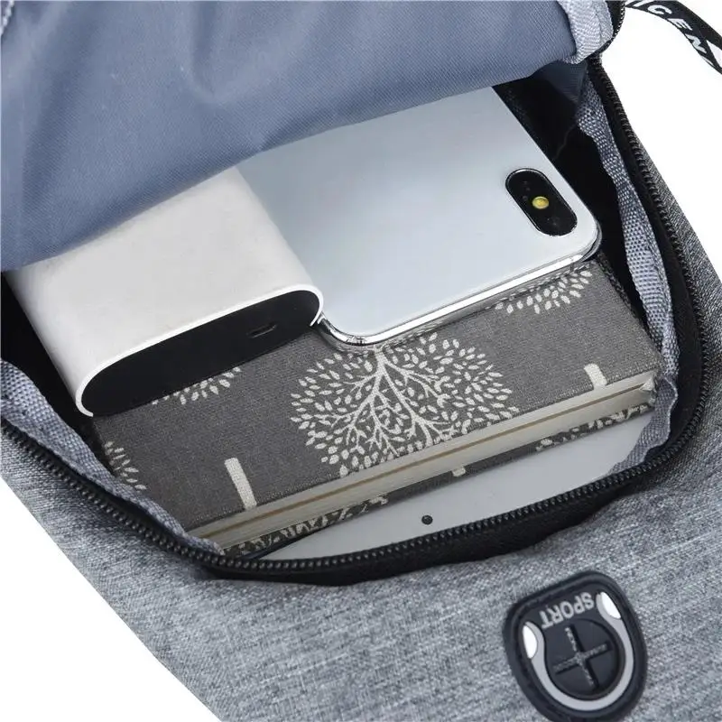 New Multifunctional Chest Bag Men\'s Fashion Trend Oxford Cloth Shoulder Korean Style Casual Waterproof Messenger