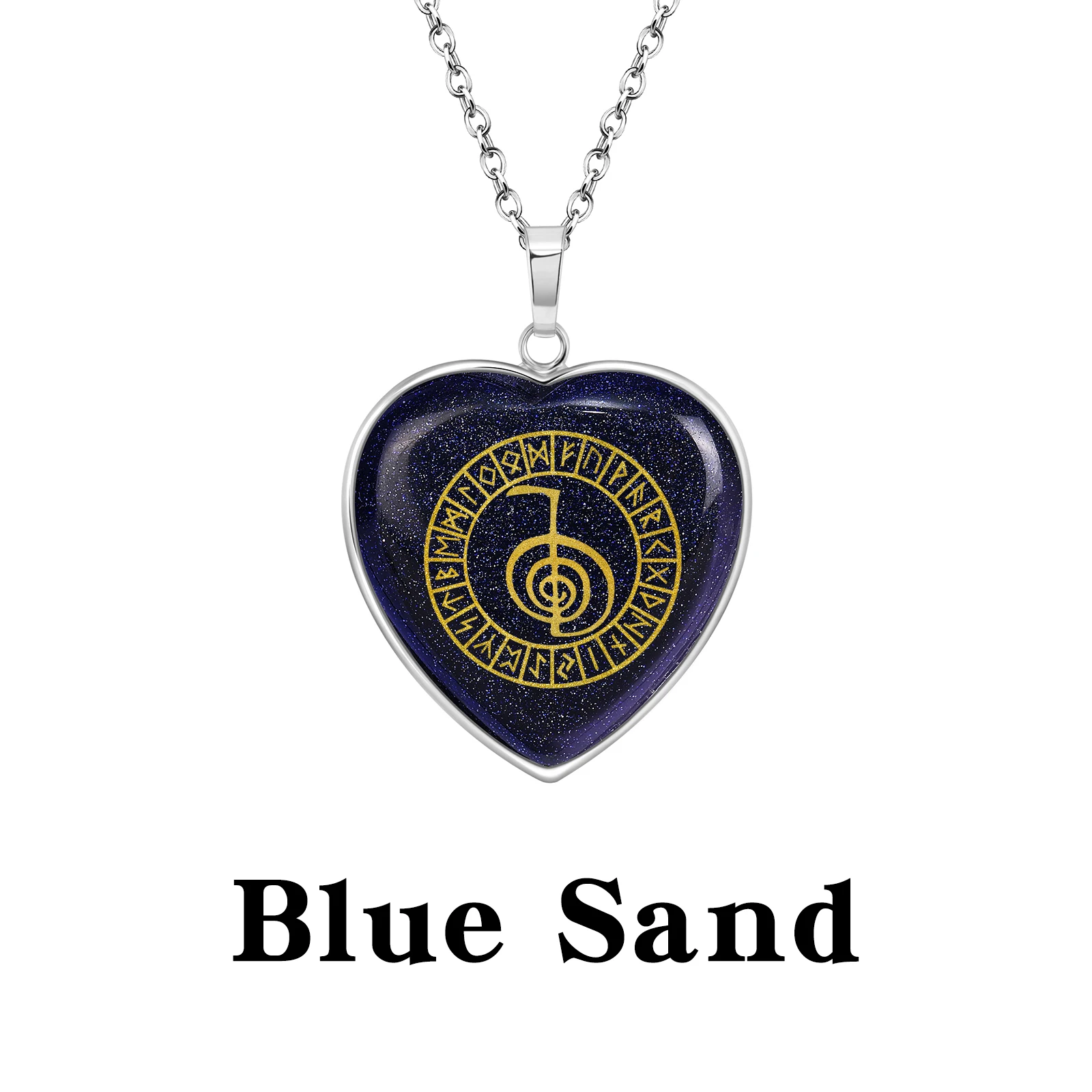 

Sacred Spiral Cho Ku Rei Necklace, with Ancient Runes for Protection, Luck Spiritual Grounding, Daily Wear Amulet, Unique Gift