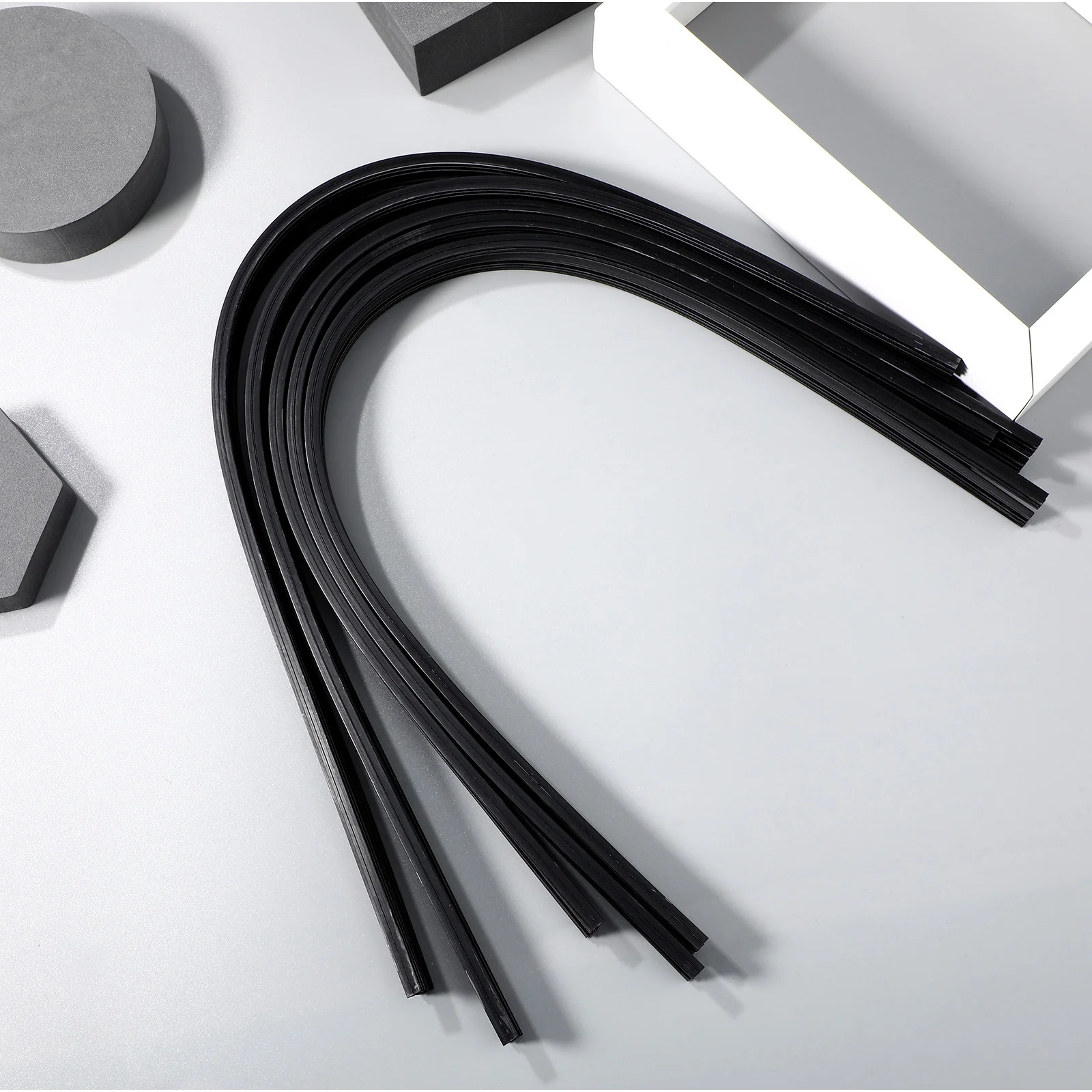 

10Pcs Frameless Wiper Rubber Strips Upgrade Refill Strips Cuttable for Car Window Windshield Universal Wiper Strip for Cars