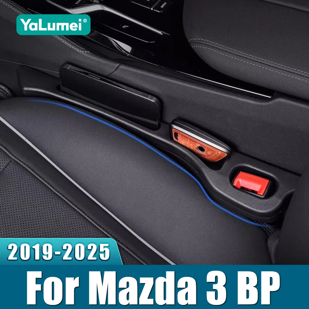 Car Seat Gap Anti-leak Stopper Strip Slot Seat Gap Organizer For Mazda 3 BP 2019 2020 2021 2022 2023 2024 2025 2026 Mazda3 Axela