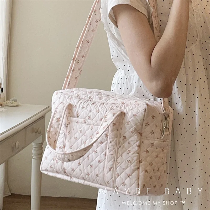 حقيبة الأم ذات سعة كبيرة، حقيبة سفر محمولة، حقيبة الأمومة، حقيبة تخزين كروس متعددة الوظائف