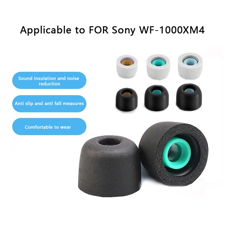 Soft Memory Foam Eartips สําหรับ Sony WF-1000XM4 WF-1000XM3 เปลี่ยนปลั๊กอุดหู S/M/L 3 ขนาดโฟมหูฟังอุปกรณ์เสริมหูฟัง