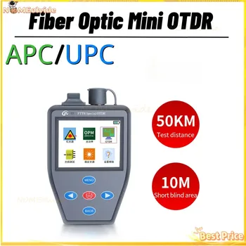 Portuguese English OTDR Handheld Mini Multi-function Fiber Tester Stable Light Source Optical Power Meter