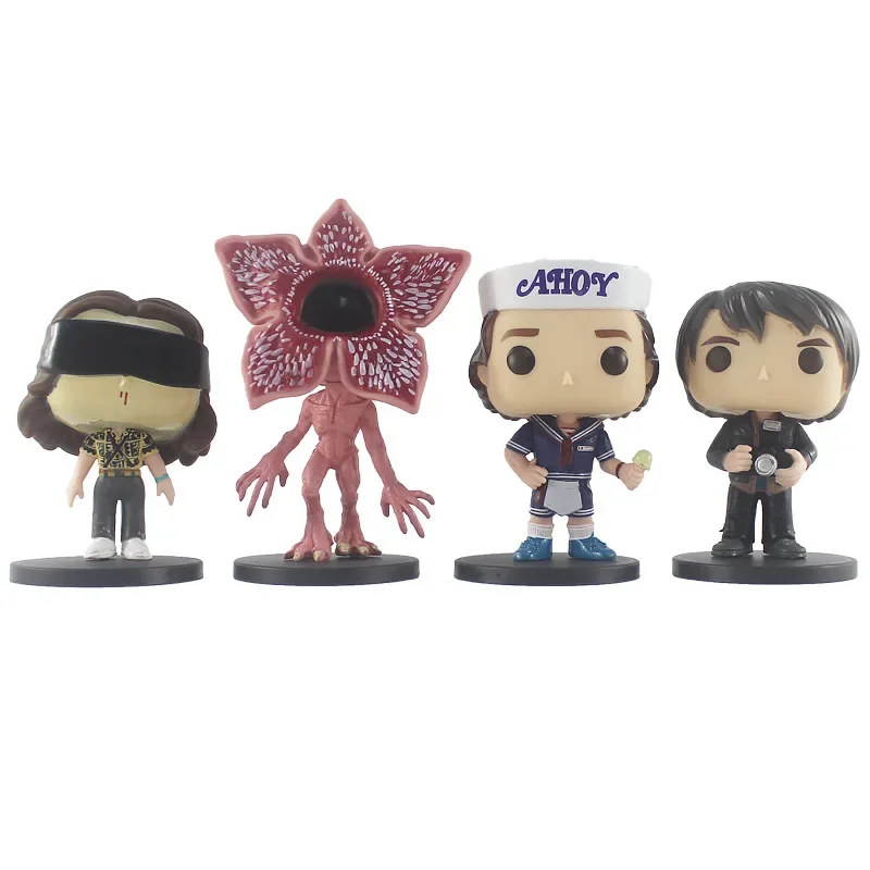 8pcs/pack Funko Pop Stranger Vinyl Figure Toys Demogorgon Eleven Steve Robin Dustin Collection Vinyl Figure Gifts Toy