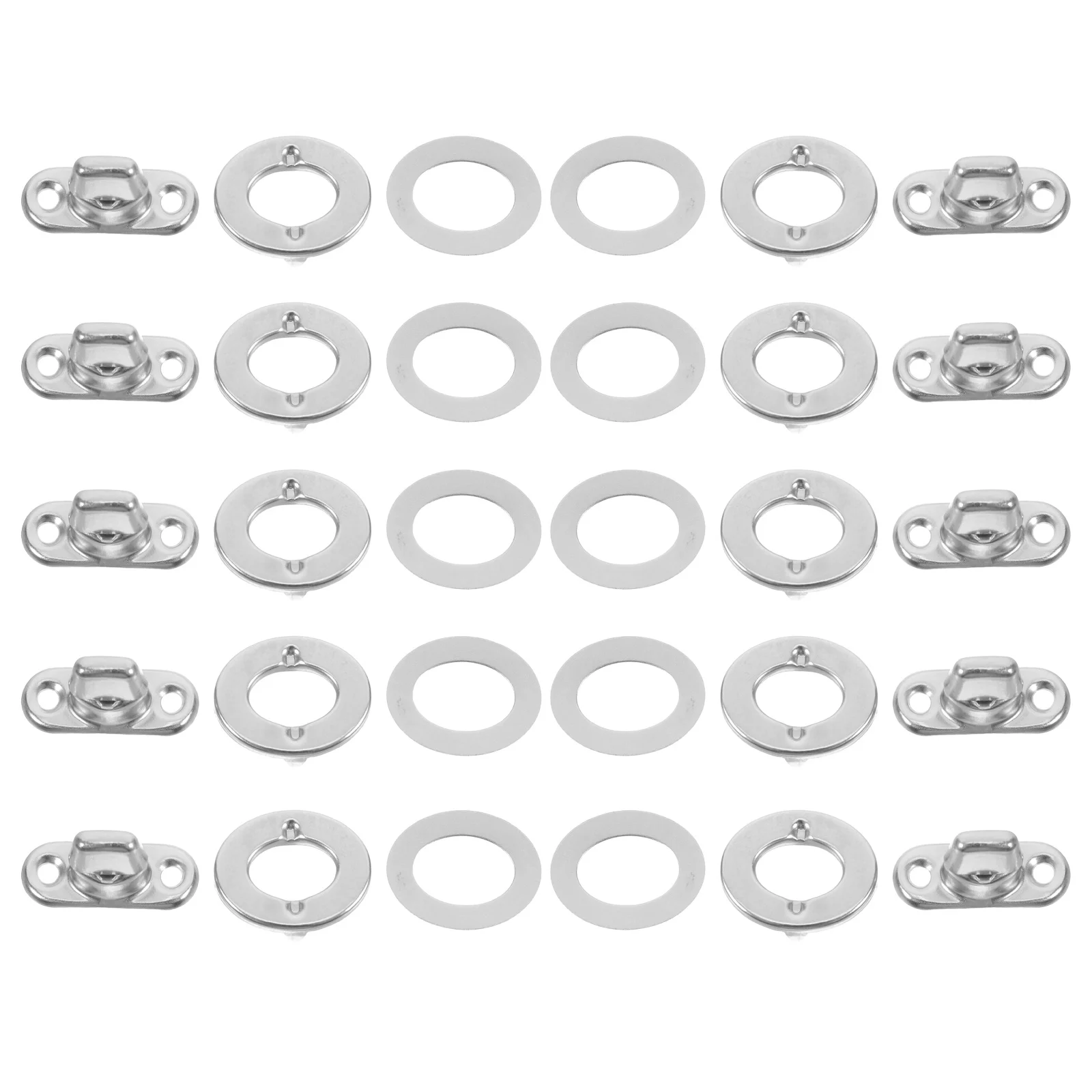 

10Sets Rotating Button Fasteners Metal Snap Buttons for Furniture Electronics DIY Projects Screw Connectors Stable Secure