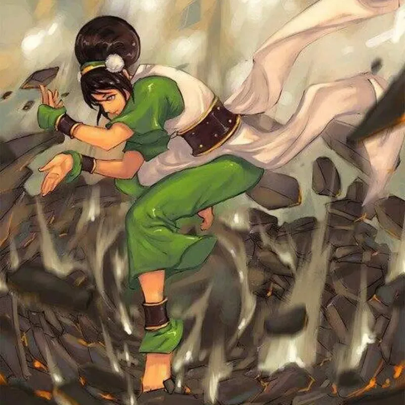 2025 aaa أنيمي الصورة الرمزية آخر Airbender Toph Beifong تأثيري حلي سترة السراويل دعوى الزي هالوين كرنفال لعب الأدوار الملبس