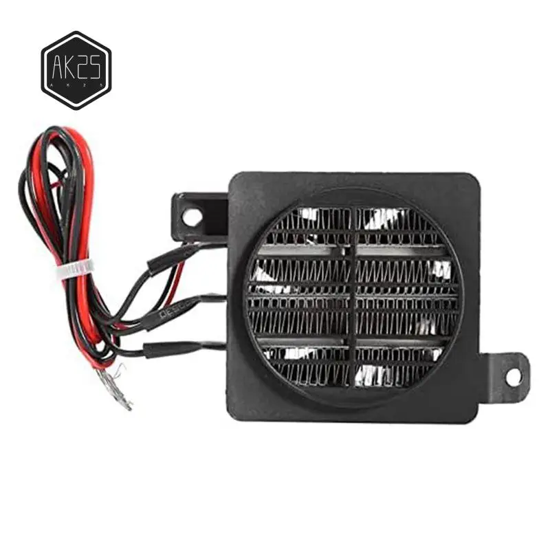 AK25-1 قطعة سيراميك ترموستاتي تسخين سريع إزالة الرطوبة بالهواء تيار مستمر مروحة سخان PTC مروحة ومدفأة (24 فولت 200 واط) #1