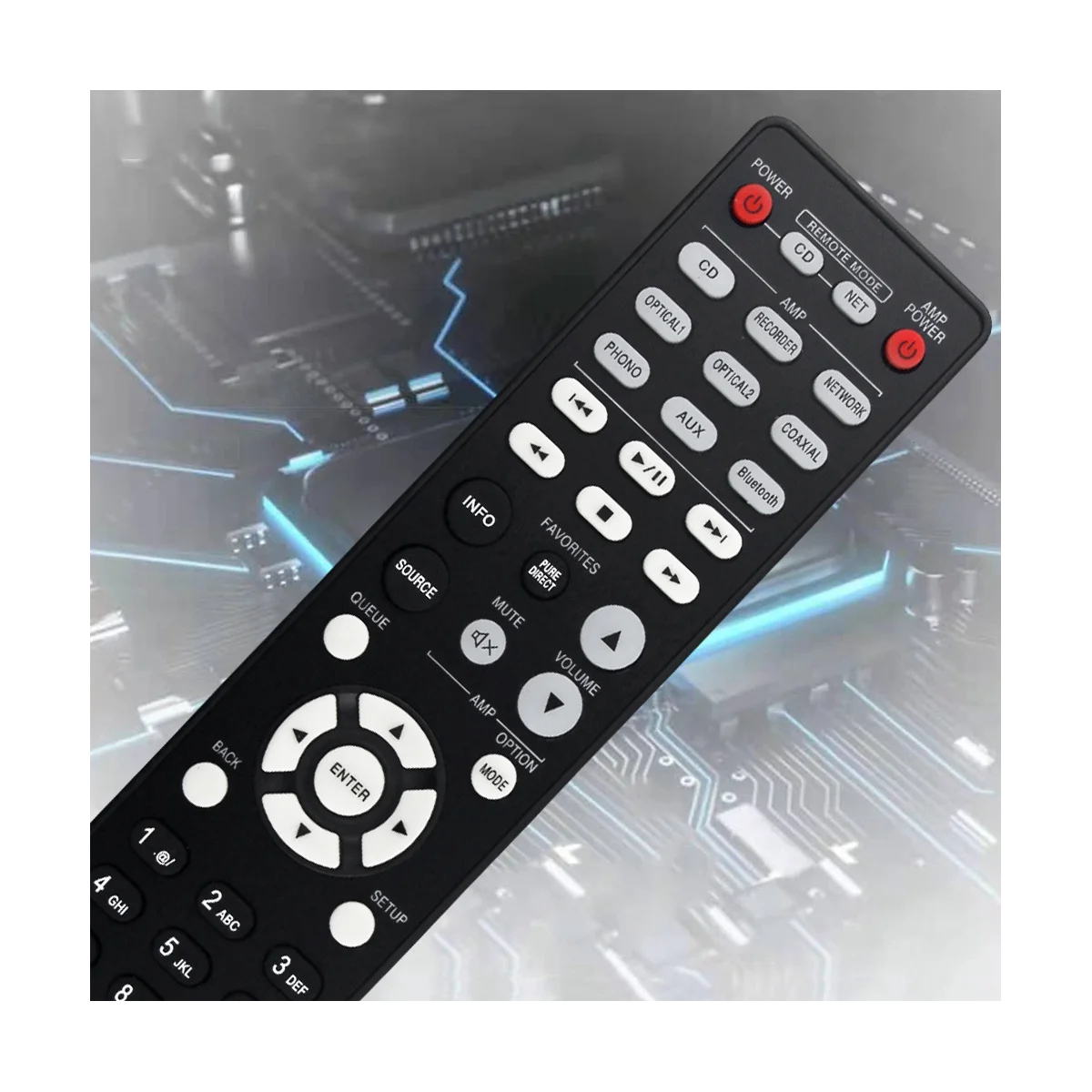 استبدال جهاز التحكم عن بعد لمشغل الأقراص المدمجة ، مكبر للصوت المتكامل ، RC-1234 ، DCD600NE ، PMA600NE