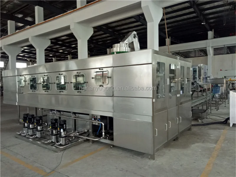 YUGONG Automatic Bottle Filling and Capping Labeling Machine Water Bottling Plant Water Filling Production Line