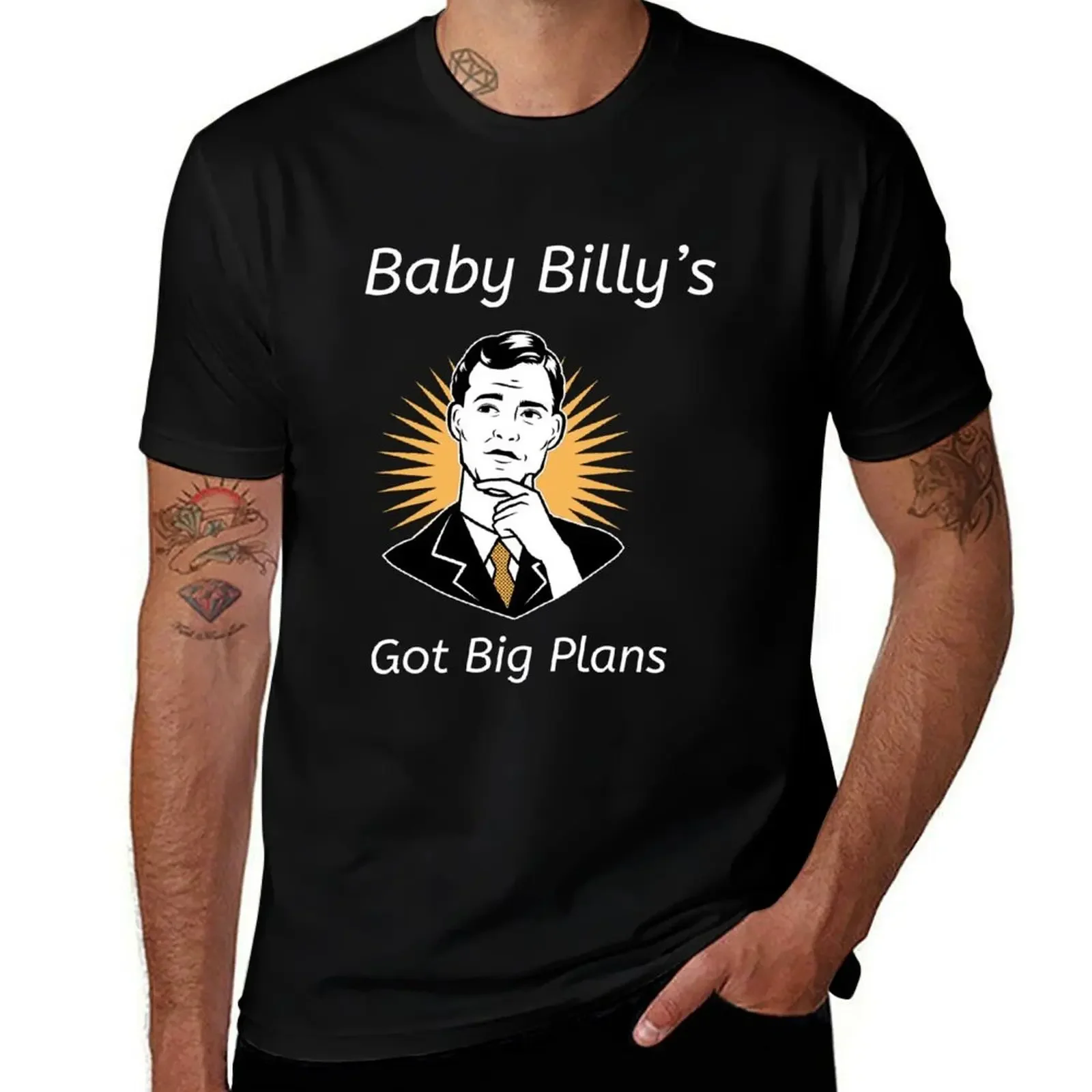 

Baby Billy’s Got Big Plans, Baby Billy T-Shirt blanks sports fans street wear mens graphic t-shirts big and tall