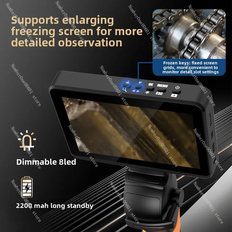 Rotate The 360-degree High-definition Camera of The Industrial Endoscope in Both Directions