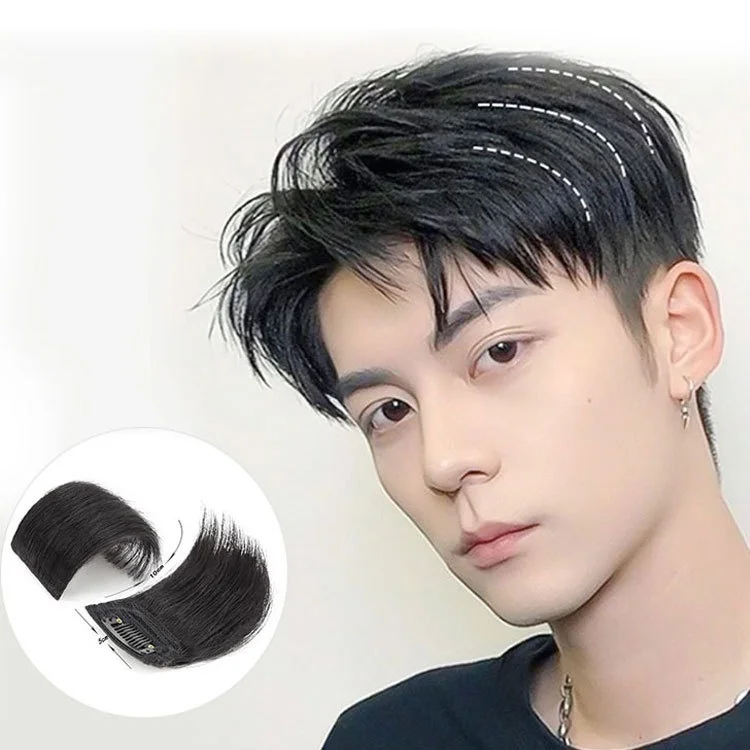 

Synthetic 1Piece Invisible Mini Hair Pad For Women And Men Hair Extension Clip Hair Topper 10cm